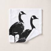 Serviette de bain d'oie Set Custom Canada Serviett (Gant de toilette)
