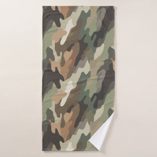Serviette de bain douce et stylée avec motif de ca (Serviette de bain)