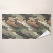 Serviette de bain douce et stylée avec motif de ca (Serviette de bain)