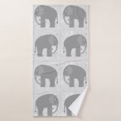 Serviette de bain éléphants (Serviette de bain)