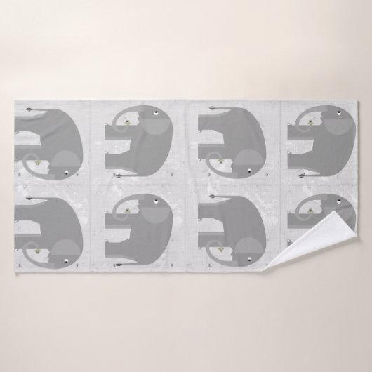 Serviette de bain éléphants (Serviette de bain)