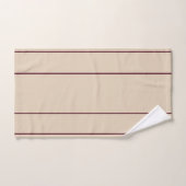 Serviette De Bain En Bande Beige (Serviette à main)