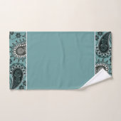 Serviette de bain en cachemire turquoise foncé (Serviette à main)