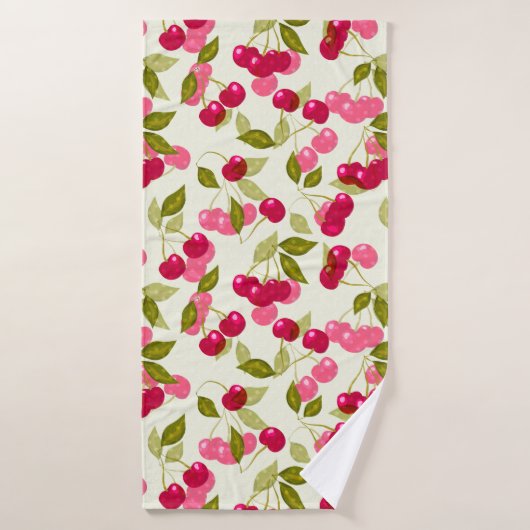Serviette de bain en cerisier mûre (Serviette de bain)