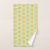 Serviette de bain en citron vert jaune (Serviette à main)
