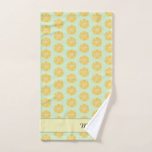 Serviette de bain en citron vert jaune (Serviette à main)