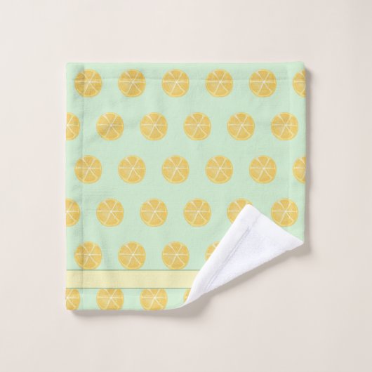 Serviette de bain en citron vert jaune (Gant de toilette)