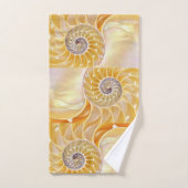 Serviette de bain en coquillages Nautilus (Serviette à main)
