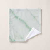 Serviette de bain en marbre blanc et vert (Gant de toilette)