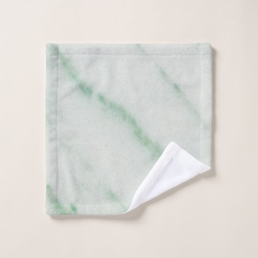 Serviette de bain en marbre blanc et vert (Gant de toilette)