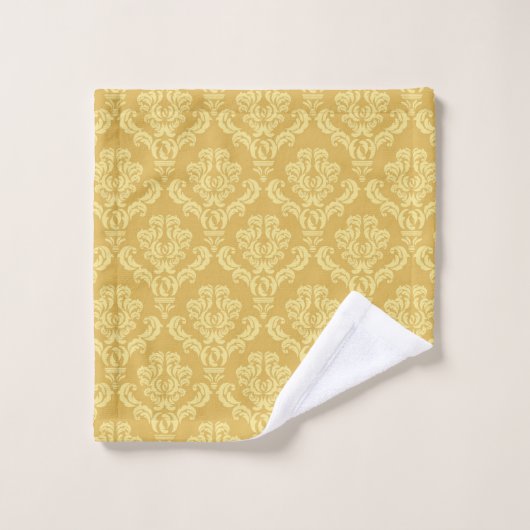 Serviette de bain en or Damask (Gant de toilette)