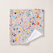 Serviette de bain en terrazzo chic (Gant de toilette)