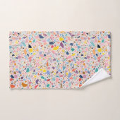 Serviette de bain en terrazzo chic (Serviette à main)