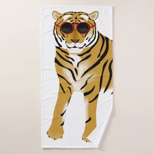 Serviette de bain en tigre cool (Serviette de bain)