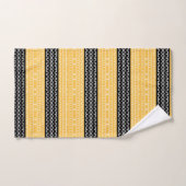 Serviette De Bain En Tissu De Boue Moderne Noir Et (Serviette à main)