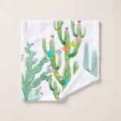 Serviette de bain Ensemble Boho Llama Cactus Bohèm (Gant de toilette)