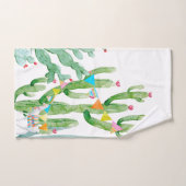 Serviette de bain Ensemble Boho Llama Cactus Bohèm (Serviette à main)
