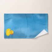 Serviette de bain ensemble canard en caoutchouc bé (Serviette à main)