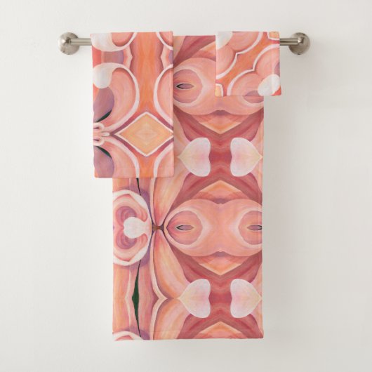 Serviette de bain ensemble de la plage Dahlia Abst (En situation)
