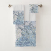 Serviette De Bain Ensemble Fleurs Bleues De Pays (En situation)