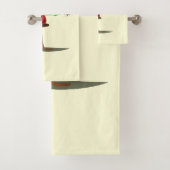 Serviette de bain ensemble grenouille jouant de la (En situation)
