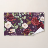 Serviette de bain Ensemble Plum violet Rose or Geo (Serviette à main)