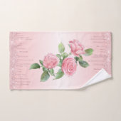 Serviette de bain Ensemble rose roses et Parties s (Serviette à main)