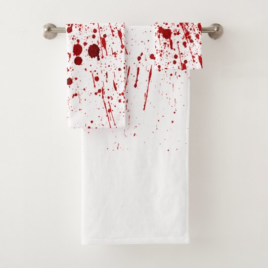 Serviette de bain Ensemble Splate de sang Vampire  (En situation)