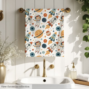 Serviette de bain espace Pastel Planètes & Fusées