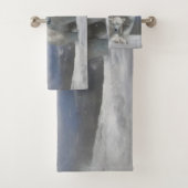 Serviette de bain famille Ours polaire (En situation)