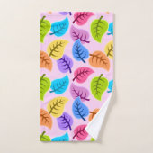serviette de bain feuille arc-en-ciel (Serviette à main)