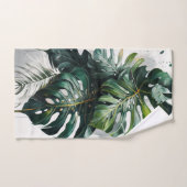 Serviette de bain Feuille Monstera Tropical (Serviette à main)