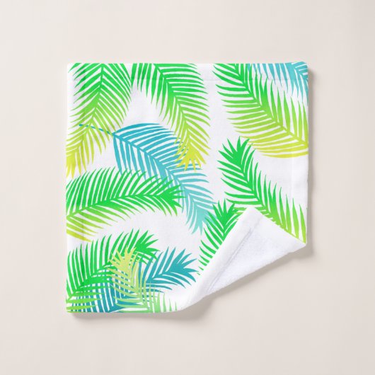 Serviette de bain Feuille Tropical Palm - Vert mod (Gant de toilette)
