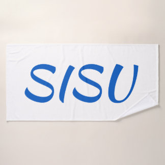 Serviette de bain finlandaise SISU (blanche)