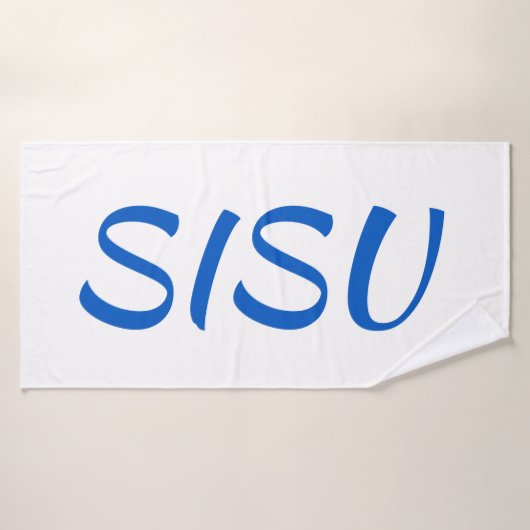 Serviette de bain finlandaise SISU (blanche) (Serviette de bain)