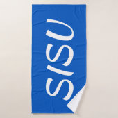 Serviette de bain finlandaise SISU (Bleu) (Serviette de bain)