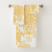 Serviette De Bain Fleur À Main (En situation)