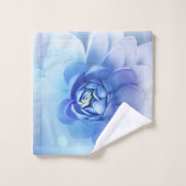 Serviette de bain - Fleur bleue (Gant de toilette)