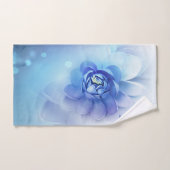 Serviette de bain - Fleur bleue (Serviette à main)