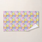 Serviette de bain fleur colorée (Serviette à main)