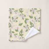 Serviette de bain fleurie Citrus rose (Gant de toilette)
