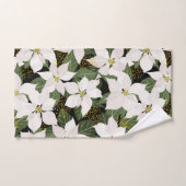 Serviette de bain fleurie de Noël Poinsettia (Serviette à main)
