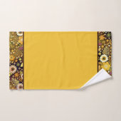 Serviette de bain fleurie en automne doré (Serviette à main)