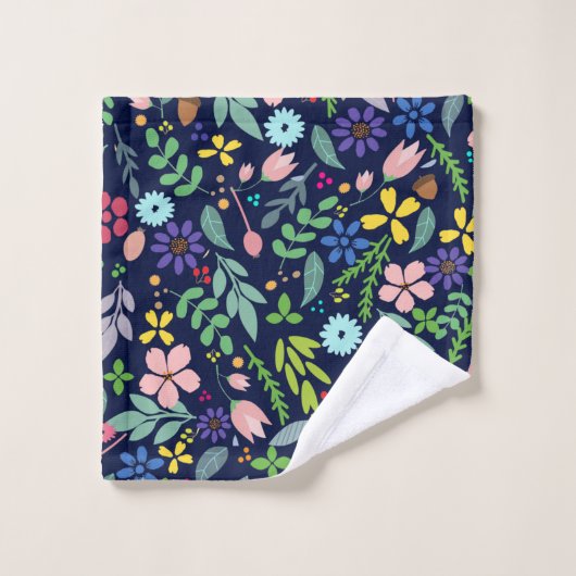 Serviette de bain Floral moderne (Gant de toilette)