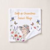 Serviette de bain florale de grand-mère (Gant de toilette)