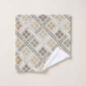 Serviette de bain géométrique accent moderne paste (Gant de toilette)