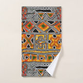 Serviette de bain géométrique Bogolan (Serviette à main)