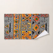 Serviette de bain géométrique Bogolan (Serviette à main)
