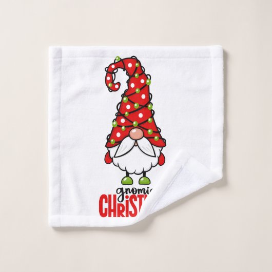 Serviette de bain Gnome Noël (Gant de toilette)
