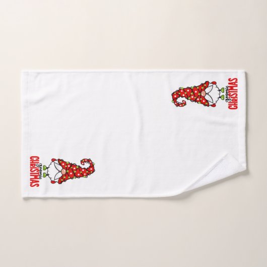 Serviette de bain Gnome Noël (Serviette à main)